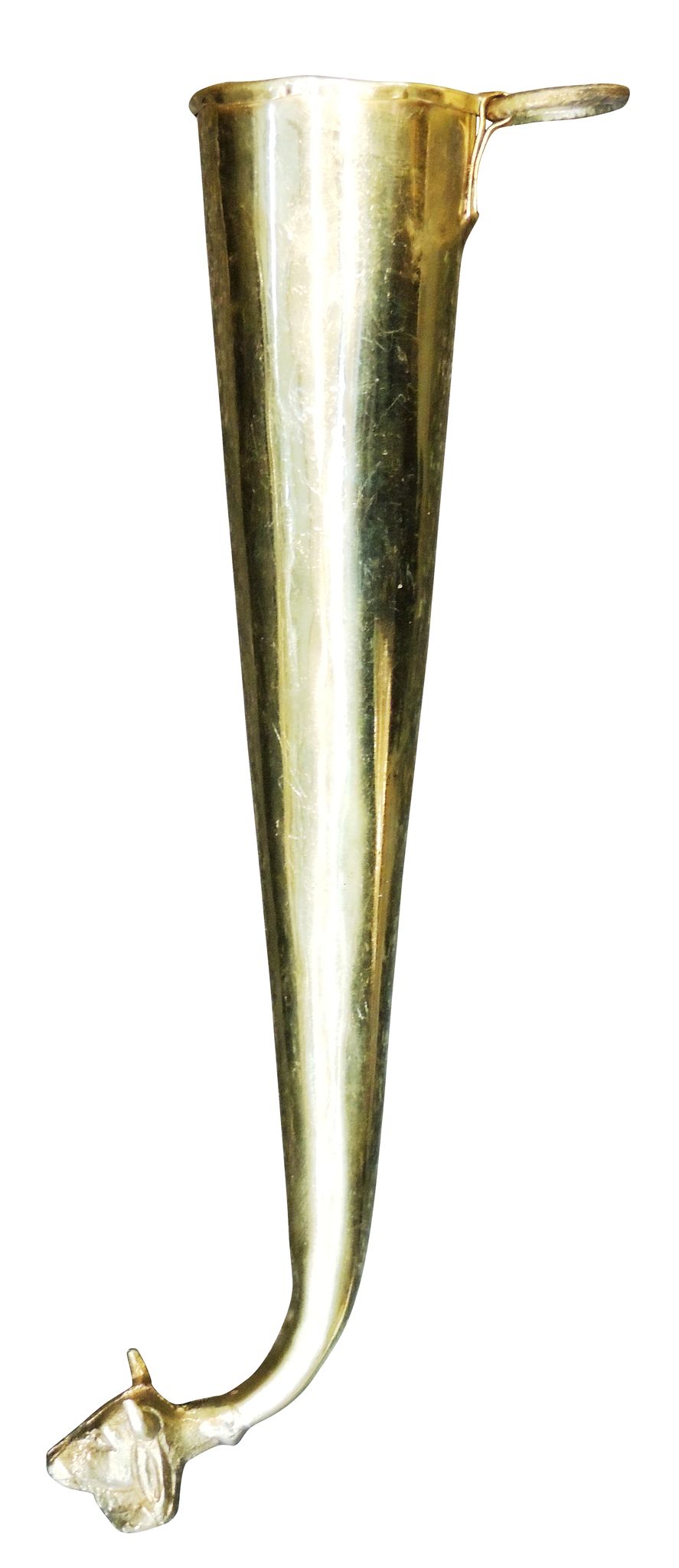 Brass Gaumukhi Shringi for Abhishek and Pooja Rituals