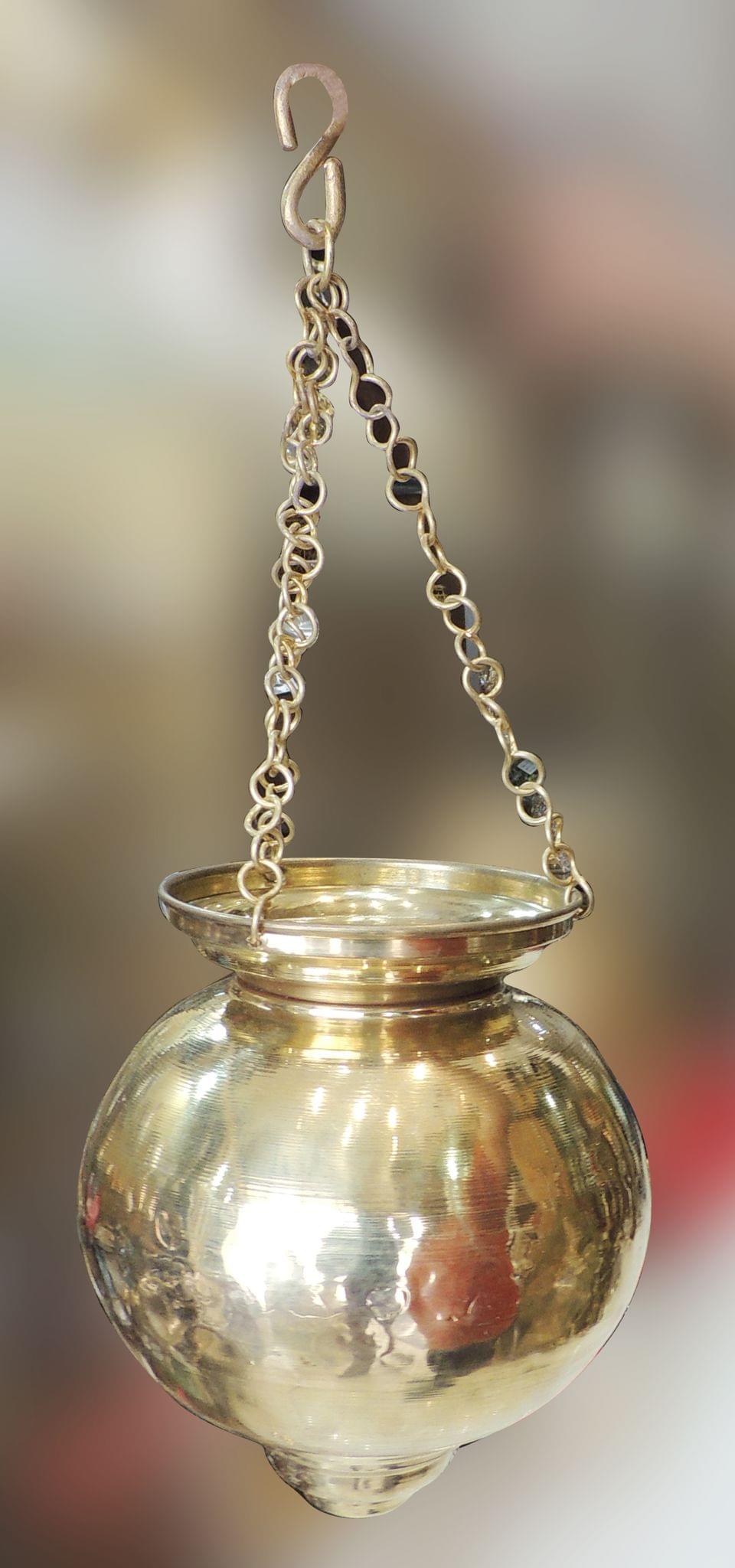 Brass Hanging Shiv Jaldhara for Temple and Pooja Use