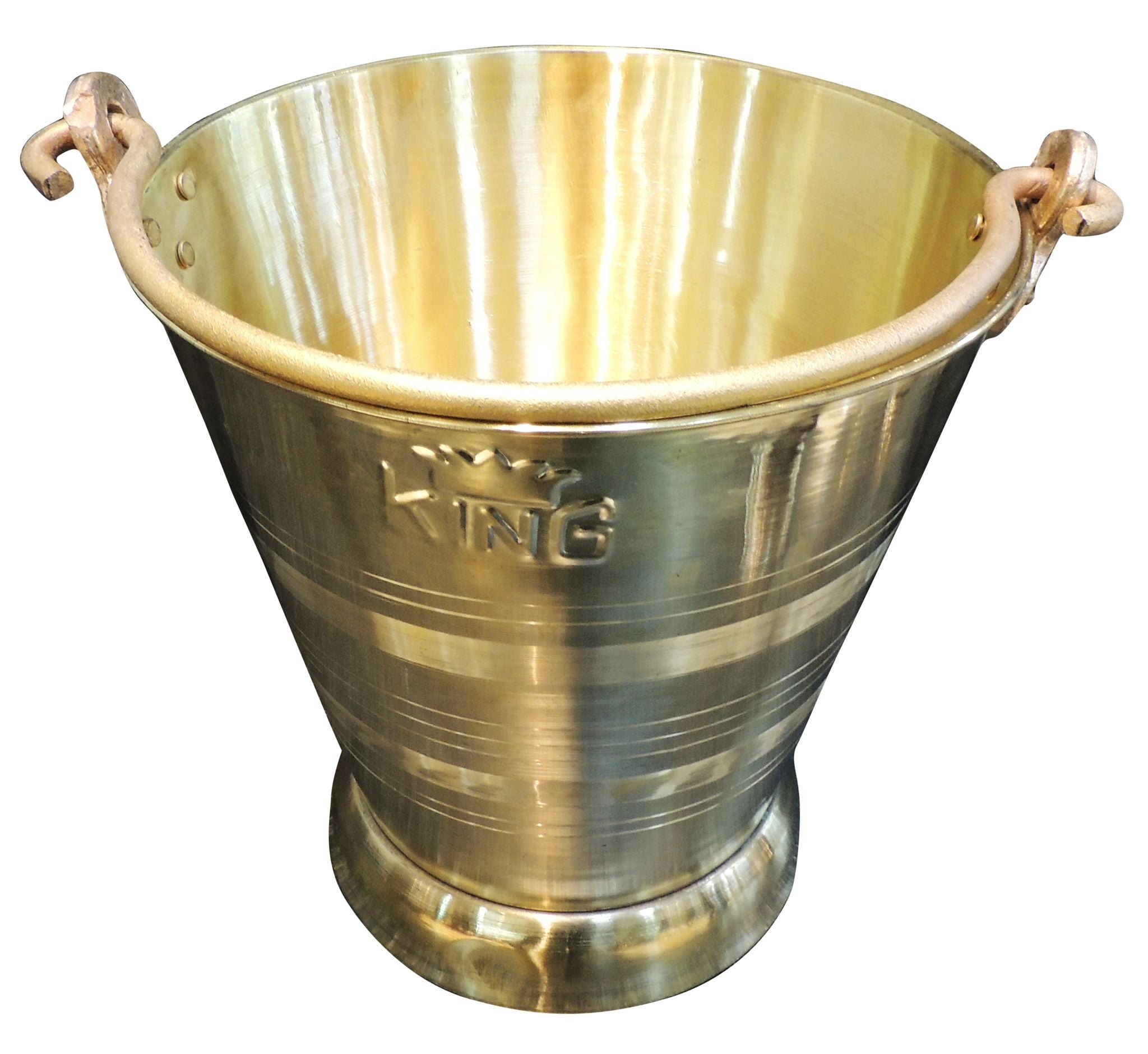 Premium Brass Utility Bucket – Heavy Gauge Traditional Vessel